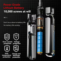 Mini Cordless Electric Screwdriver Manual/Auto Rechargeable Lithium Battery Household Small Electric Drill Screw Driver Bit Tool