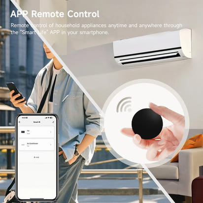 iHseno Tuya WiFi IR Remote Control Smart Universal for TV Air Conditioner Alexa Remote Control Work with Alexa Google Home